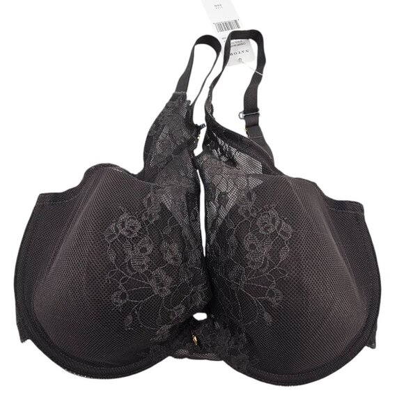 NATORI  Womens 30G‎ Black Cherry Blossom Convertible Underwire Bra NWT - Picture 3 of 6